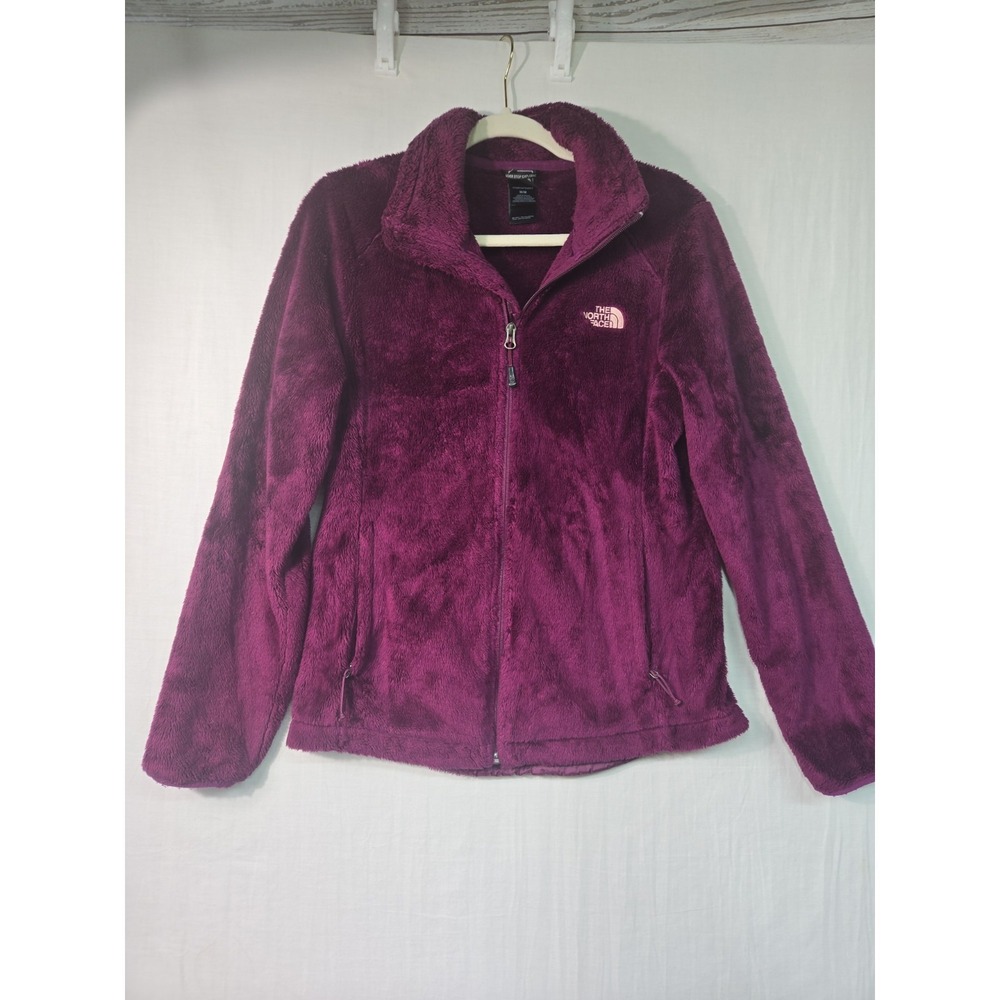 The North Face Osito Fleece Jacket Womens Medium Purple Full Zip Soft Outdoors